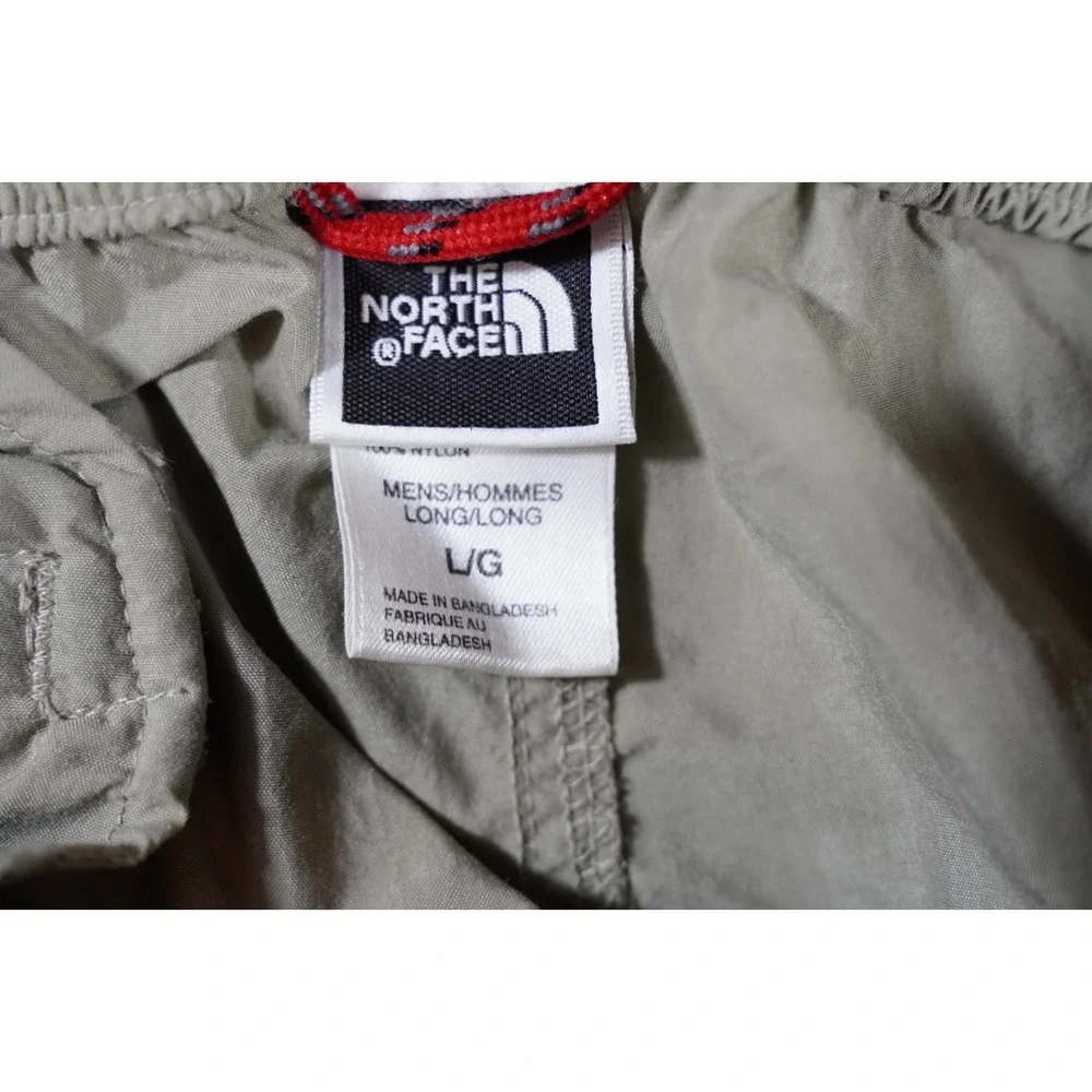 The North Face Men's Large Convertible Hiking Cargo Pants Beige Zip Off Leg